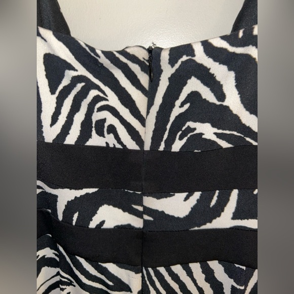 Glamour Zebra Print Y2K Cocktail Dress. Size 6 - Picture 5 of 5